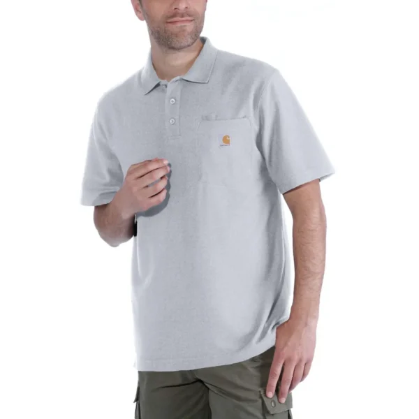 Ανδρικό T-Shirt Polo Γκρι