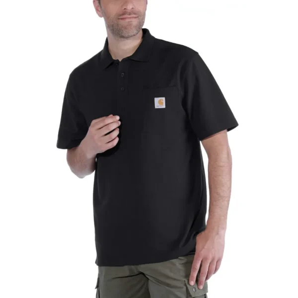 Ανδρικό T-Shirt Polo Μαύρο