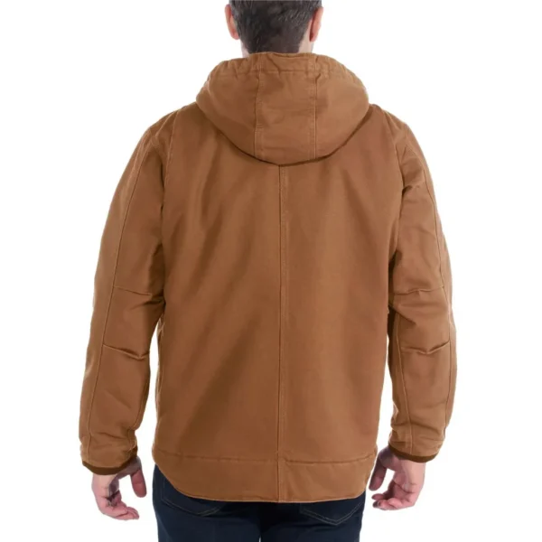 Ανδρικό Μπουφάν Με Επένδυση Sherpa Καφέ2