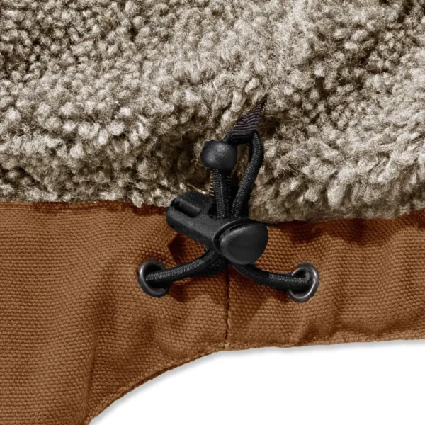 Ανδρικό Μπουφάν Με Επένδυση Sherpa Καφέ4