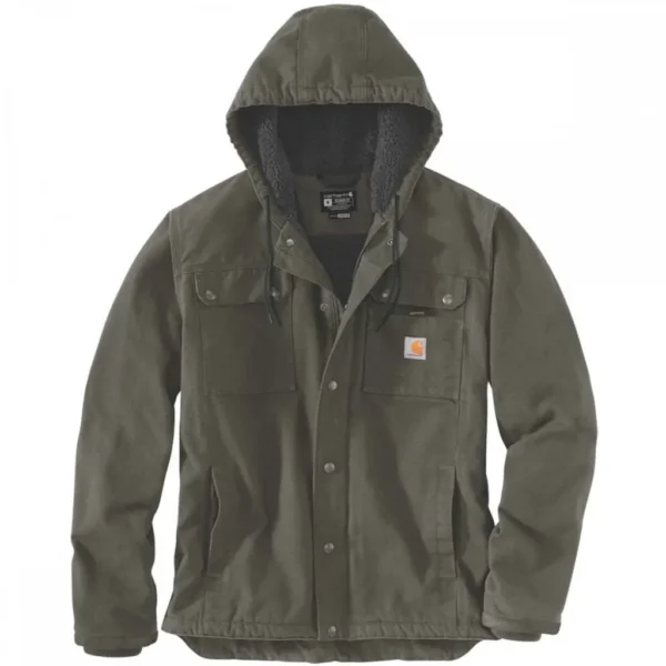 Ανδρικό Μπουφάν Με Επένδυση Sherpa Χακί Carhartt - Image 3