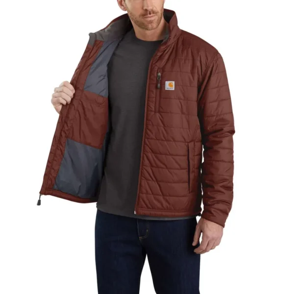 Ανδρικό Μπουφάν Χωρίς Κουκούλα Μπορντό 3