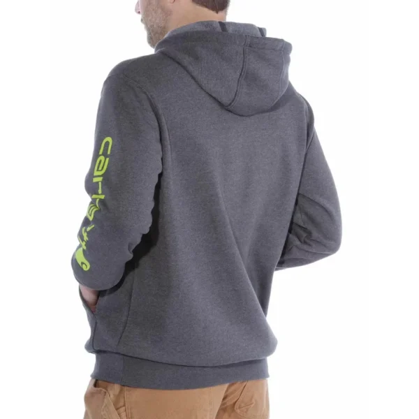 Ανδρικό Φούτερ Logo Sleeve Ανθρακί2