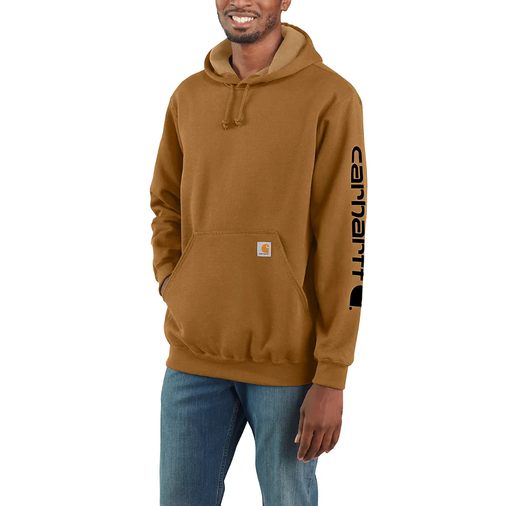 Ανδρικό Φούτερ Logo Sleeve Καφέ1