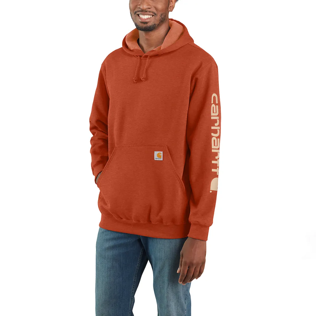 Ανδρικό Φούτερ Logo Sleeve Πορτοκαλί1