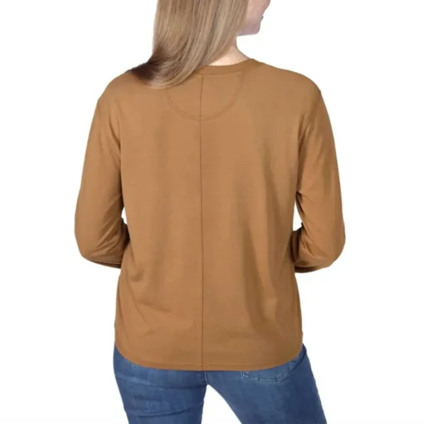 Γυναικεία Μακρυμάνικη Μπλούζα Καφέ2