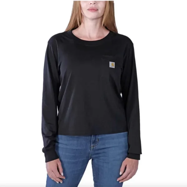 Γυναικεία Μακρυμάνικη Μπλούζα Μαύρη1