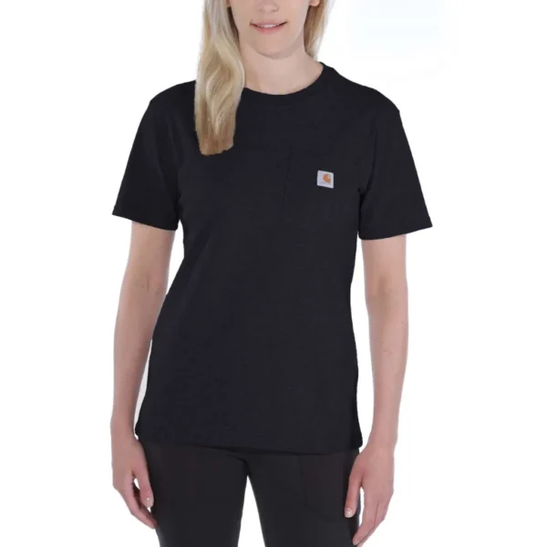 Γυναικείο T-Shirt Μαύρο με Τσέπη