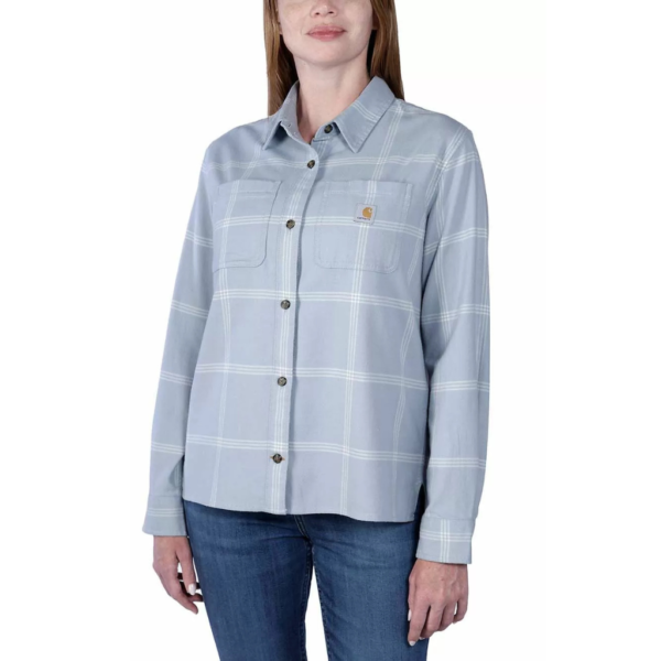 Γυναικείο Πουκάμισο Γαλάζιο Καρό1