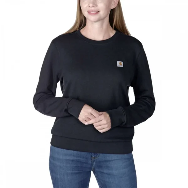 Γυναικείο Φούτερ Χωρίς Κουκούλα Μαύρο 1