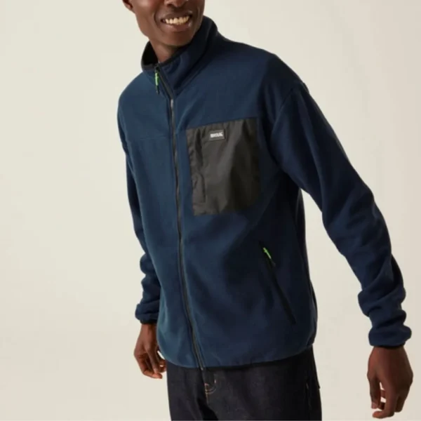 Ανδρική Ορειβατική Fleece Ζακέτα Navy1