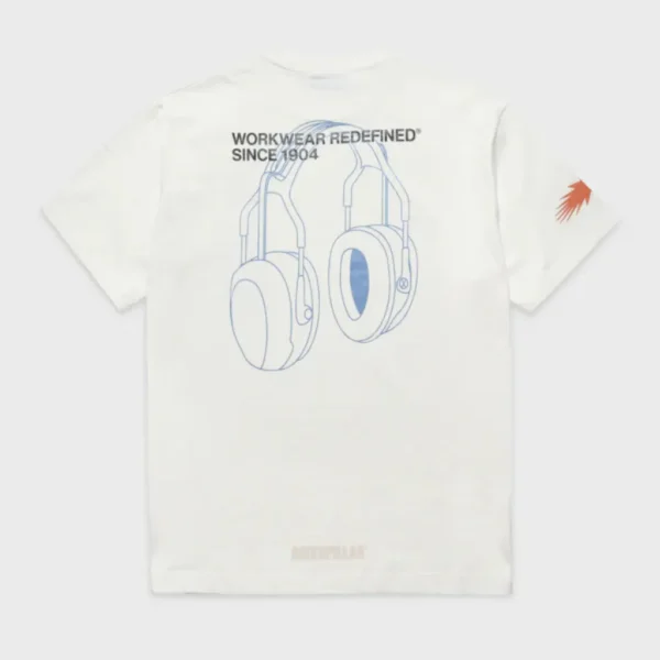 Ανδρικό T-Shirt Pump-Up The Volume Λευκό Caterpillar - Image 2