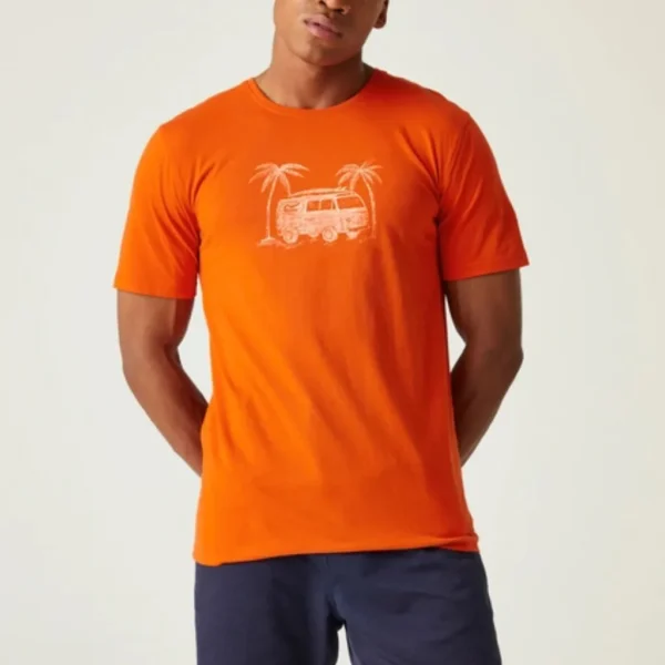 Ανδρικό T-Shirt Πορτοκαλί1