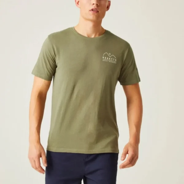 Ανδρικό T-Shirt Χακί 1