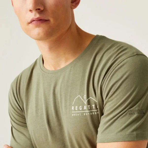 Ανδρικό T-Shirt Χακί Regatta - Image 3