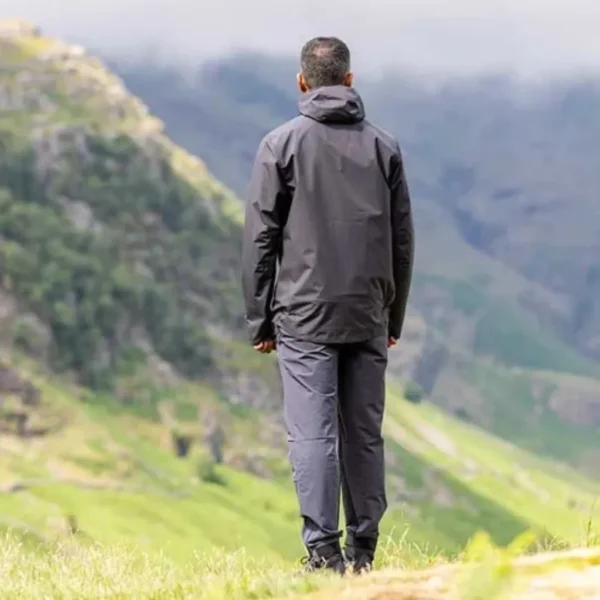 Ανδρικό Αντιανεμικό Μπουφάν Ανθρακί2