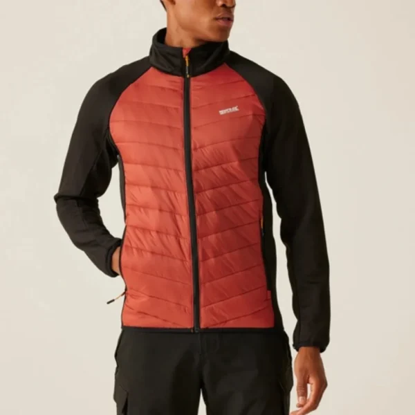 Ανδρικό Ορειβατικό Μπουφάν 3 Σε 1 Πορτοκαλί5