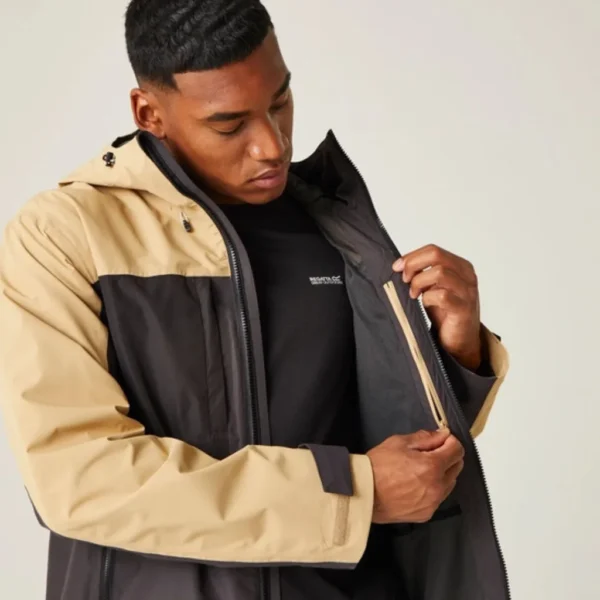 Ανδρικό Ορειβατικό Μπουφάν ΜαύροΜπεζ 3