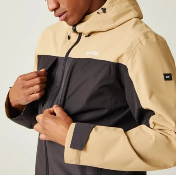 Ανδρικό Ορειβατικό Μπουφάν ΜαύροΜπεζ 4