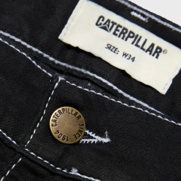 Παντελόνι Denim Double Knee Μαύρο3