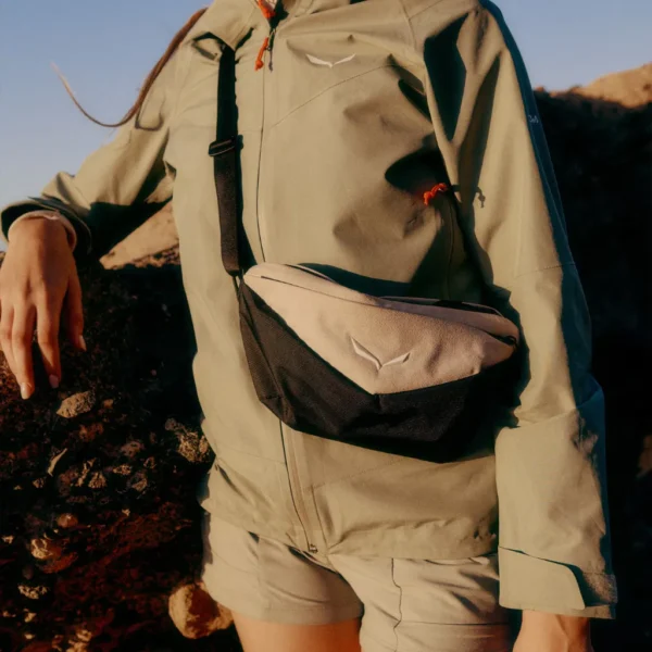 Τσαντάκι Μέσης Μπεζ/Μαύρο Salewa - Image 3