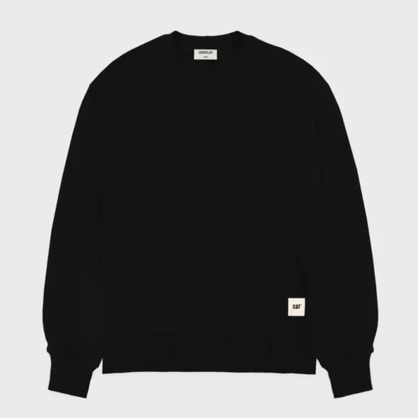 Φούτερ Χωρίς Κουκούλα Μαύρο 1