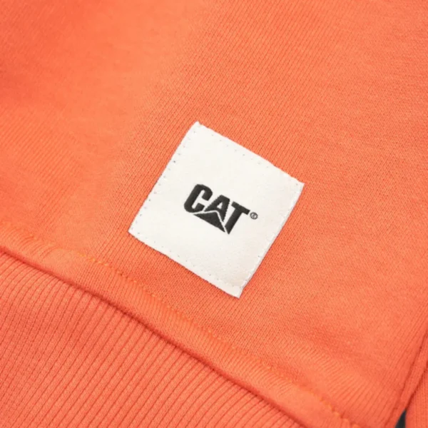 Φούτερ Χωρίς Κουκούλα Πορτοκαλί Caterpillar - Image 3