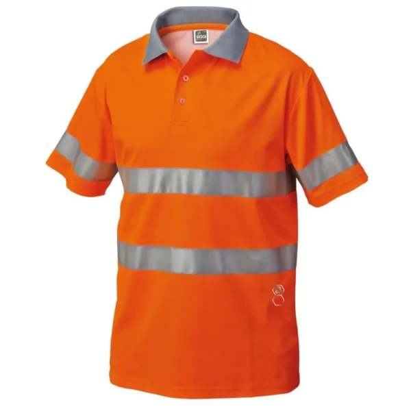 Ανακλαστική Μπλούζα Εργασίας Polo Πορτοκαλί