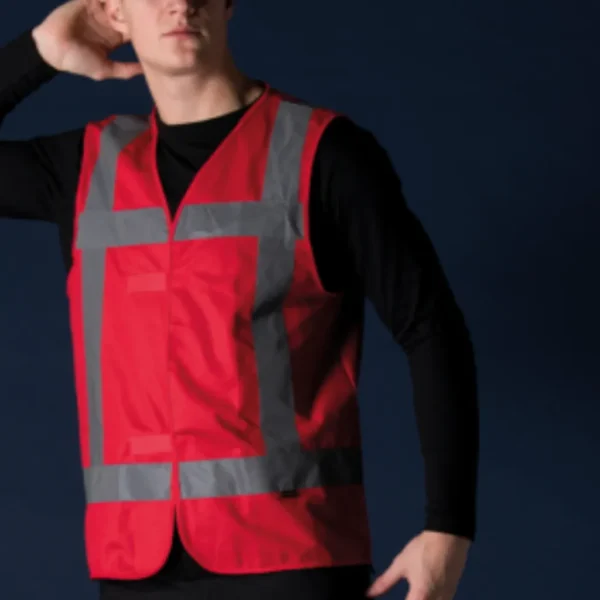 Ανακλαστικό Γιλέκο Εργασίας Κόκκινο Tricorp - Image 2