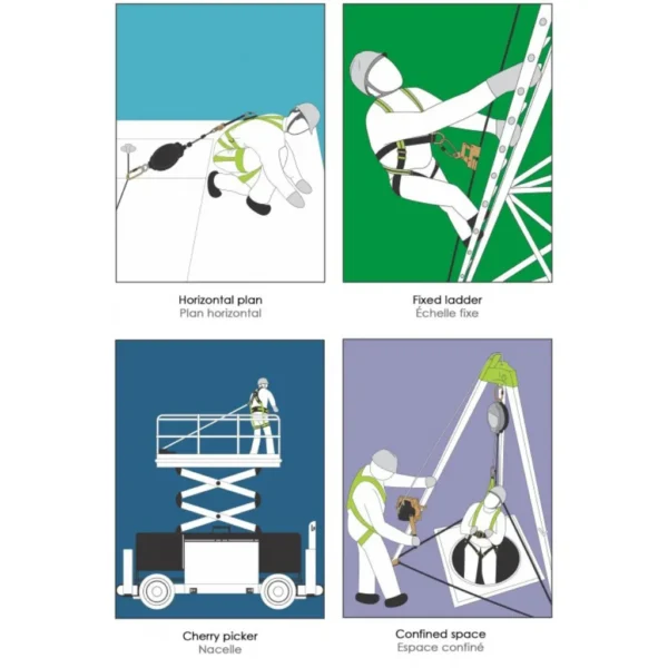 Ζώνη Ασφαλείας FullBody & Ανακλαστικό Γιλέκο Kratos Safety - Image 3