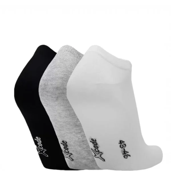 Κάλτσες 3-Ζεύγη ΜαύρηΓκριΛευκό2