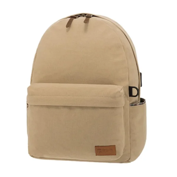 Σακίδιο Πλάτης Canvas Μπεζ1