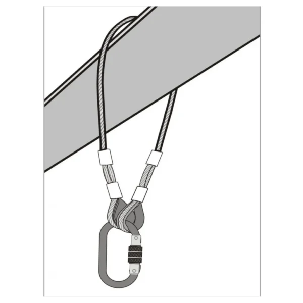 Συρματόσχοινο 1m Steel 2