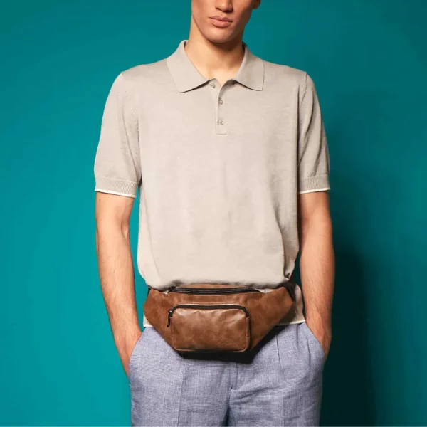 Τσαντάκι Μέσης Καφέ2