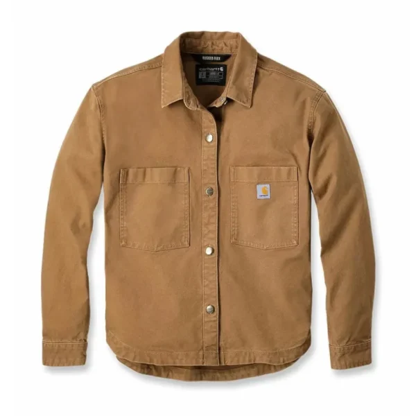 Jacket - Πουκάμισο Duck Καφέ Carhartt - Image 3
