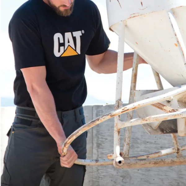 T-Shirt Logo Μαύρο Caterpillar - Image 3