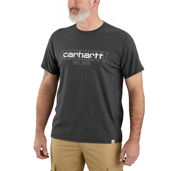 Ανδρικό T-Shirt Force Logo Ανθρακί1