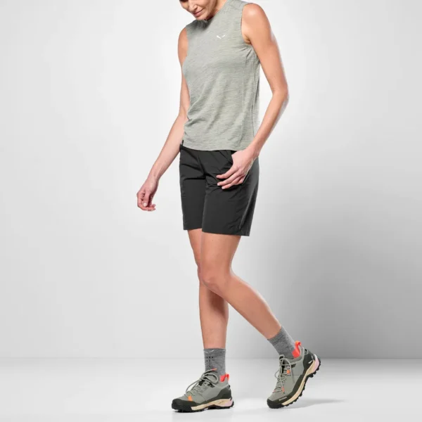 Γυναικεία Αμάνικη Μπλούζα Χακί Salewa - Image 5