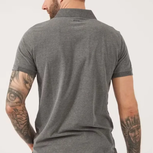 T-Shirt Polo Unisex Γκρι Tricorp - Image 2