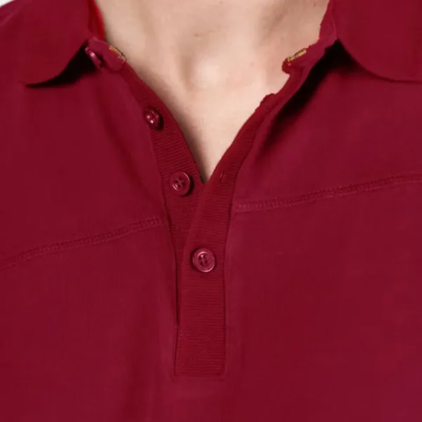 T-Shirt Polo Unisex Κόκκινο 4