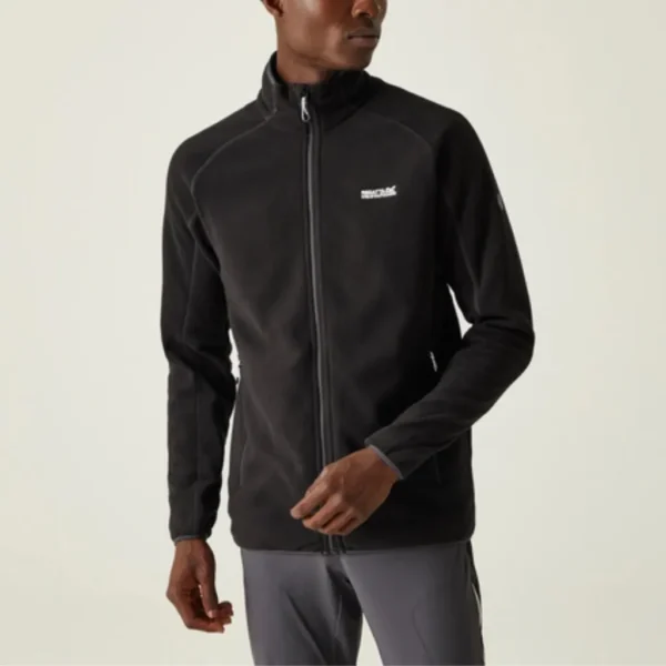 Ανδρική Ζακέτα Fleece Μαύρη1