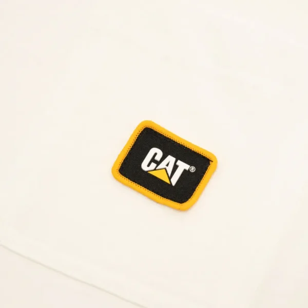 T-Shirt Silicon Logo Με Τσέπη Λευκό Caterpillar - Image 3