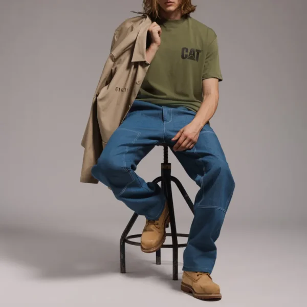 T-Shirt Tonal Logo Χακί Caterpillar - Image 2