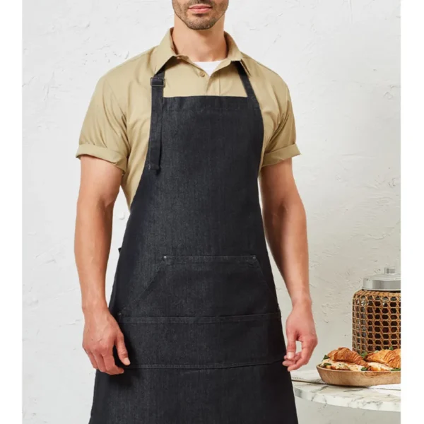 Unisex Ποδιά Ολόσωμη Τζιν Μαύρη1