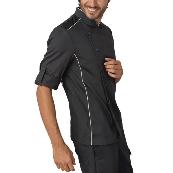 Ανδρικό Σακάκι Σεφ Alex Μαύρο Siggi - Image 2