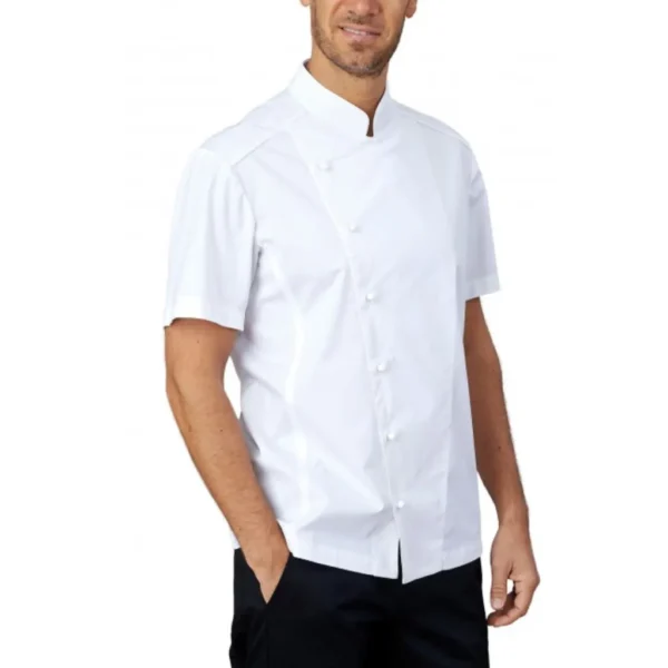 Ανδρικό Σακάκι Σεφ Nick Λευκό1