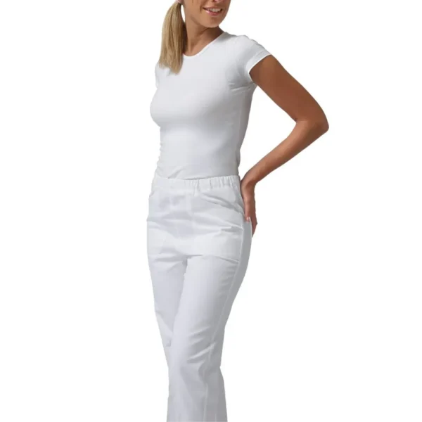 Γυναικείο Παντελόνι Σεφ Milano Λευκό 1