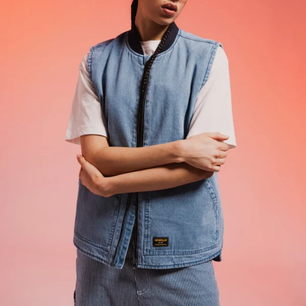 Τζιν Γιλέκο Μπλε 1