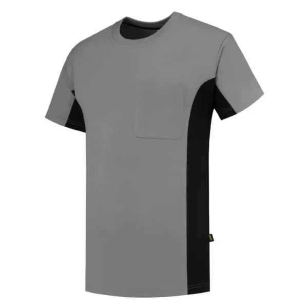 T-Shirt Με Τσέπη ΓκριΜαύρο 1