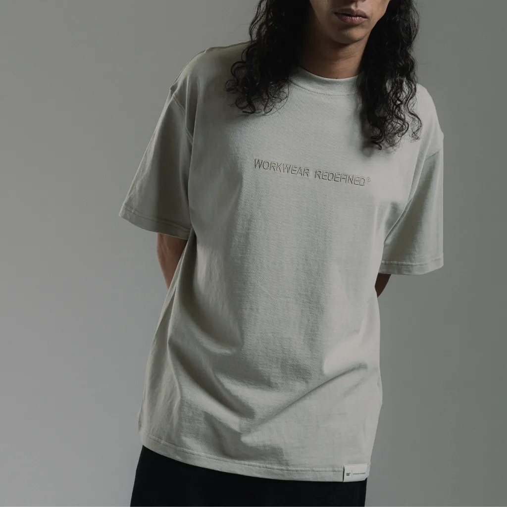 T-Shirt Workwear Redefined Emboidery Bone3